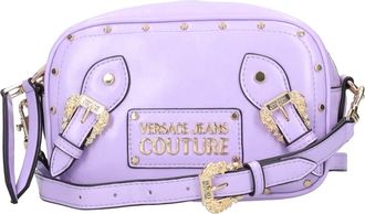 Versace Jeans Couture Tassen.. Lila - Dames - Schoudertassen - Paars - ONE Size - Leer - Tassen