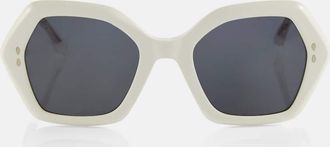 Isabel Marant Ely hexagonal sunglasses