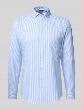 Jake*s Slim Fit Business-Hemd mit Kentkragen in Bleu, Gr&ouml;&szlig;e 37/38