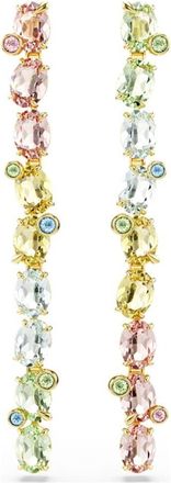 Swarovski Gema Long Gold-Plated Crystal Earring