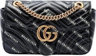 Gucci Borsa a spalla Pre-owned in pelle stampata - - Pre-owned - Donna - Nero - ONE SIZE