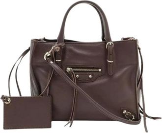 Balenciaga Pre-owned Handbags, female, Red, Size: ONE SIZE Pre-owned Paper Leather 2way Bag