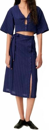 Sessun Ola Wrap Skirt In Blazer Blue