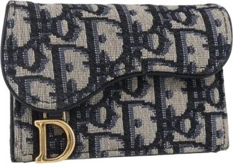 Dior Pre-owned Wallets, female, Multicolor, Size: ONE SIZE Pre-owned Saddle Card Case