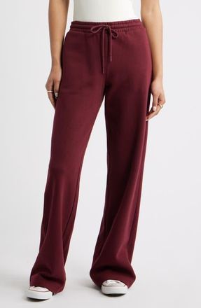 BP. Baggy Wide Leg Sweatpants in Burgundy Tannin at Nordstrom, Size Xx-Small
