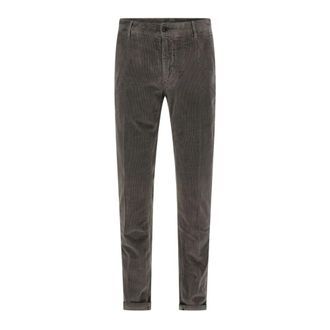 Incotex Pantaloni Slim Fit in Velluto a Coste - - Trousers - Uomo - Grigio - W38