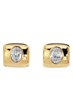 Lili Claspe Lustre Huggie Hoop Earrings in Gold at Nordstrom