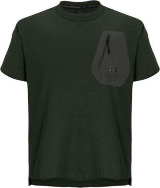 Under Armour G-Star Woven Zip Pocket Loose T-Shirt Olive Green 1387986-310