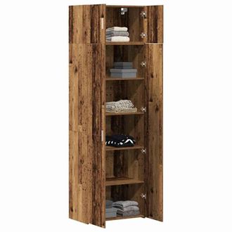 Berkfield Home Storage Cabinet Old Wood 70x42.5x225 cm Engineered Wood in Brown