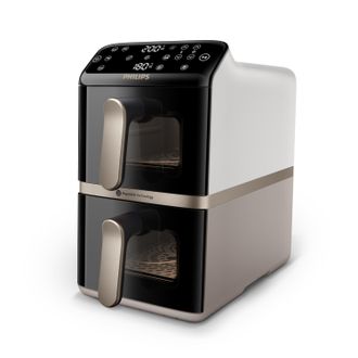 Philips 4000 Series Na462/80 Freidora Doble 10 L Independiente 2750 W Freidora De Aire Caliente Negro, Oro, Gris