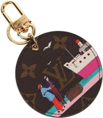 Louis Vuitton Pre-owned Canvas Sleutelhanger - Dames - Vintage Accessoires - Bruin - ONE Size - Vintage