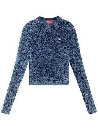 Diesel M-Creta shirred top - Blue