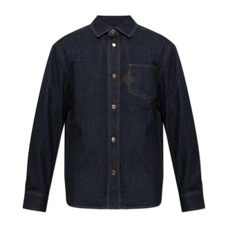 Casablanca Heren, Overhemden, Blauw, Maat: M Denim