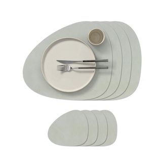 Lind DNA Geschenkset Curve L, Nupo metallic (4 Tischsets + 4 Glasuntersetzer)