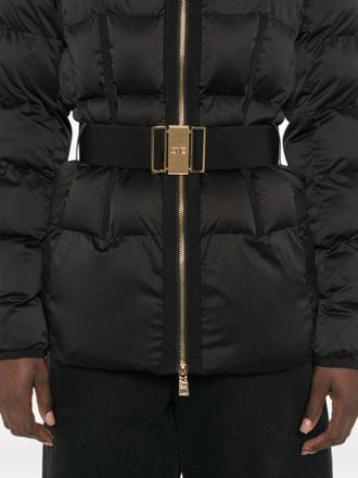 Elisabetta Franchi Quilted Nylon Down Jacket - Black