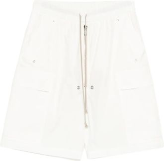 Rick Owens drawstring pocket shorts - White