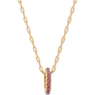 Brook & York Gabby Birthstone Necklace in Gold/Jun at Nordstrom