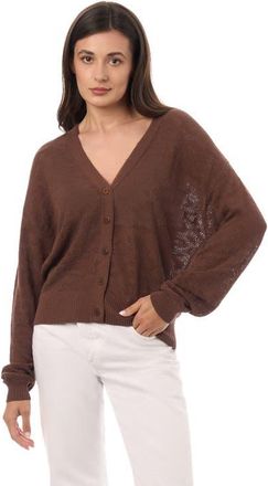 Equipment Leopard V-Neck Cardigan in Nutshell at Nordstrom, Size Medium
