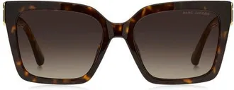 Marc Jacobs 55mm Gradient Cat Eye Sunglasses in Havana/brown Sf at Nordstrom