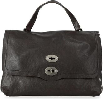 Zanellato Bruine Carbon Postina Tas - Dames - Handtassen - Bruin - ONE Size - Tassen