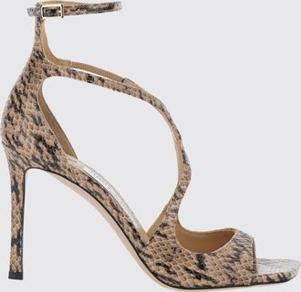 Jimmy Choo London Sandali Azia in pelle stampa pitone con tacco alto a stiletto