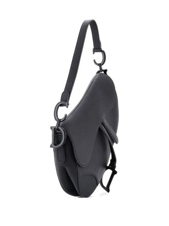 Dior Ultra Matte Saddle Handbag Leather Medium shoulder bag - women - Calf Leather - One Size - Black
