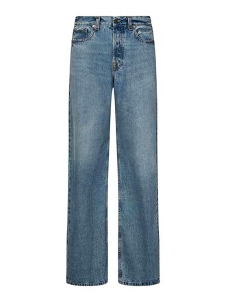 ARMARIUM Washed Cotton Denim Relaxed-Fit Jeans
