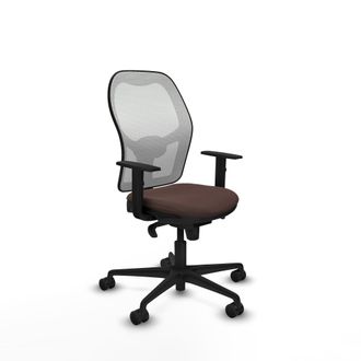 Piqueras y Crespo Silla De Oficina Piqueras Y Crespo 1d036n0 Blanco Marr&oacute;n Oscuro