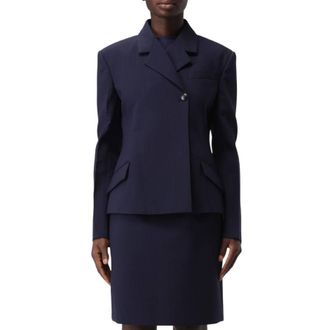 Ferragamo Double Breasted Slim-Fit Blazer, Brand Size 46 ( US Size 12 )
