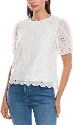 Nanette Lepore Embroidered Eyelet Blouse