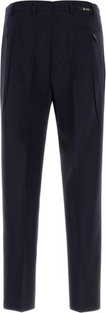 Prada Mens Virgin Wool Trousers Navy