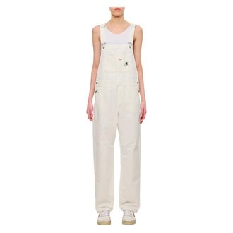 Carhartt Work in Progress Carhartt Wip, Jumpsuits, female, White, Size: XS Bib Overall Straight