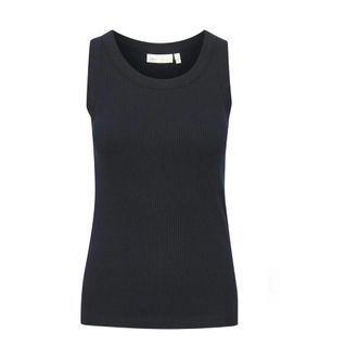 Inwear Marineblauwe Tanktop Klassieke Garderobe Essentieel - Dames - Tops - Blauw - Maat: XL Katoen