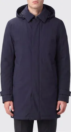 Herno Giacca a vento in nylon idrorepellente con cappuccio e spacco posteriore