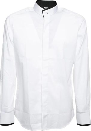 Karl Lagerfeld Camicia Colletto Doppio - Heren - Zakelijke Overhemden - Zwart - M - Overhemden