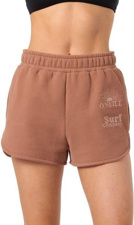 O'Neill Chore Break Cotton Blend Fleece Shorts in Carob Brown at Nordstrom, Size X-Small