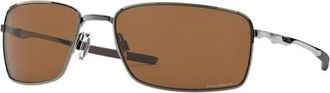 Oakley Square Wire - Heren - Zonnebrillen - Bruin - 60 MM - Accessoires