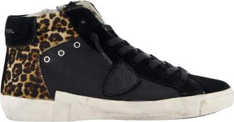 Philippe Model Hoge Zwarte Sneakers - Dames - Sneakers - Zwart - 38 EU - Schoenen