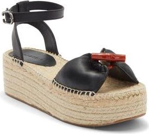 Longchamp Platform Espadrille Sandal in Black at Nordstrom Rack, Size 10Us / 41Eu