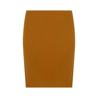 Saint Laurent Js25 Version Stretch - female - Saint Laurent - Pencil Skirts - Orange - M - Skirts