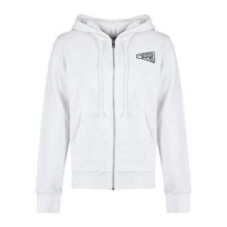 Diesel Ginn Hood Zip Hoodie - Heren - Sweatshirts & Hoodies - Wit - Maat: S Katoen