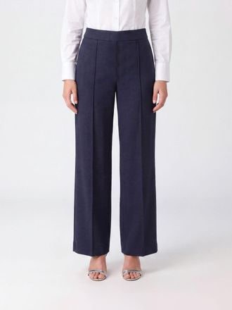 Semicouture Pantaloni wide-leg a vita alta in jersey di viscosa elasticizzato