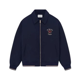 Dr&ocirc;le de Monsieur Light Jackets, male, Blue, Size: XL Bomber Slogan Rose