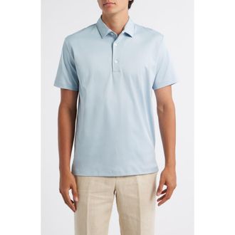 Aur&eacute;lien AUR1 Solid Cotton Polo in Light Blue at Nordstrom Rack, Size Xx-Large