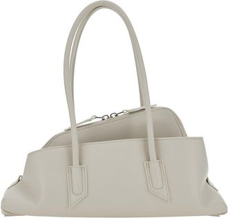 The Attico Womens Shoulder Bag La Passeggiata White Leather