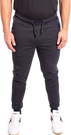 Maceoo Ascension Side Stripe Cotton Blend Joggers in Black at Nordstrom, Size 2