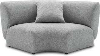 Castlery Gray Performance Fabric Curve Corner Sofa | Auburn by Castlery, Modular Lounge, Grey