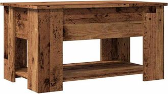 vidaXL Mesa de centro madera de ingeniería madera antigua 79x49x41 cm Vidaxl