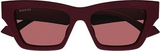 Gucci Sunglasses Gg1753 S 004 Burgundy/Brown Women