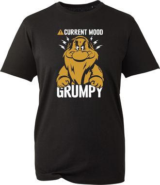 Generic Current Mood Grumpy T-Shirt, Grumpy Old Git Joke Birthday Dad Grandad Unisex Kids Adults Top (Black, XL)